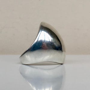 Vintage Ukrainian Silver Ring 925,  Sterling Silver Ring,  Dome Ring, Ring 8.75 size, Women&#39;s Jewelry 18.75 gr.
