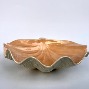 Large Vintage Shell Shaped Bowl