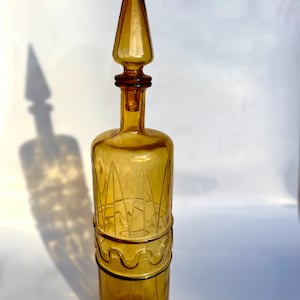 MCM Empoli Amber Genie Bottle Decanter