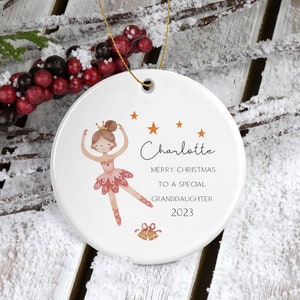 Special Granddaughter Christmas Ornament, Personalized Decoration, Nutcracker Ornament, Personalized Christmas Ornament, Granddaughter gift
