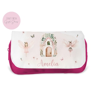 Personalisierte Kinder Federmäppchen, Federmäppchen für Mädchen, Federmäppchen für Jungen - Back to School, benutzerdefinierte Kinder Federmäppchen - Feen