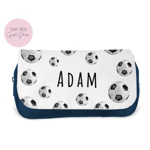Personalisierte Kinder Federmäppchen, Federmäppchen für Mädchen, Federmäppchen für Jungen - Back to School, benutzerdefinierte Kinder Federmäppchen - Fußball