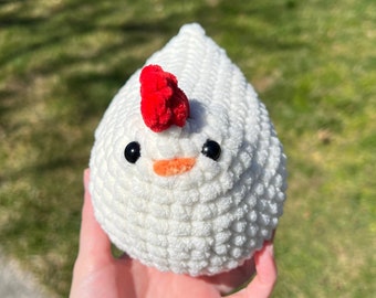 Crochet Chicken Plushie: Handmade Super Soft Stuffed Animal Toy