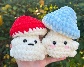 Crochet Mushroom Popper Plushie: Super Soft Fidget Toy
