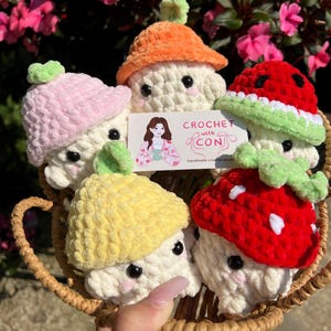 Fruit Mushroom | Handmade Crochet Super Soft Cute Plushie | Fluffy and Snuggly Gift