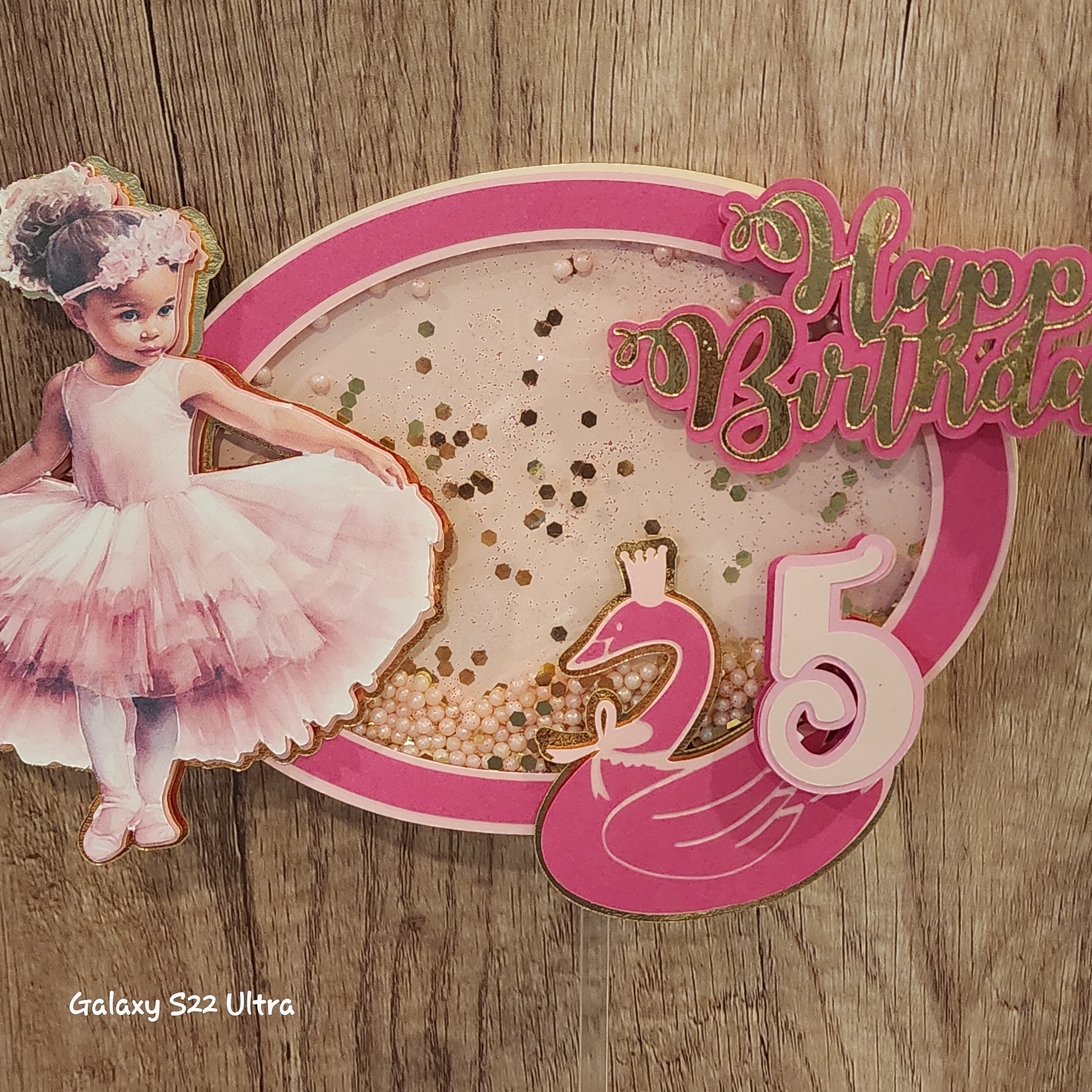 Ballerina Cake Topper Shaker, Custom Cake Topper, Personalized Cake — free download