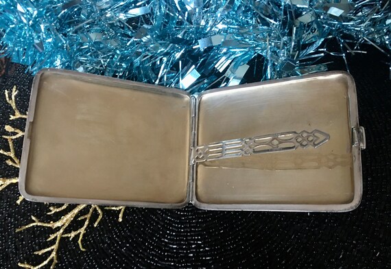 RARE BIRKS Vintage Sterling Silver Cigarette Case… - image 5