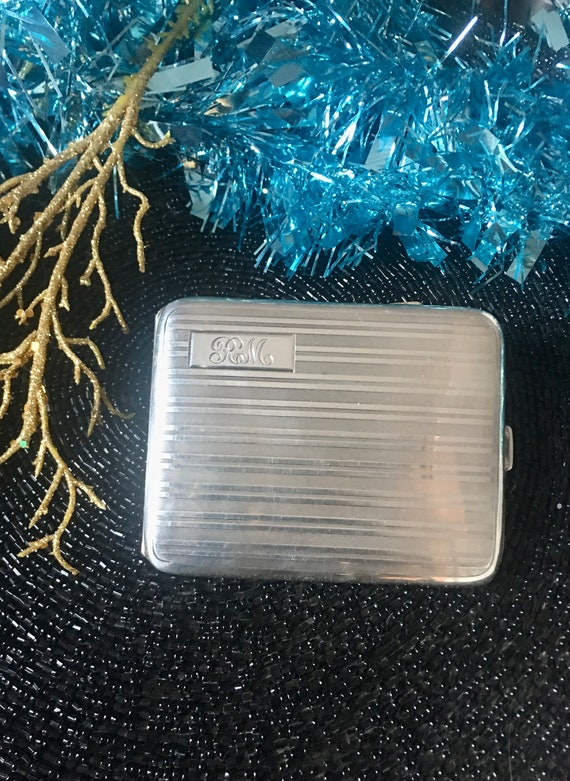 RARE BIRKS Vintage Sterling Silver Cigarette Case… - image 2