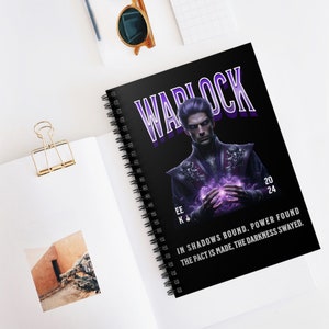 Campaign Journal & Character Notebook - Perfect Nerd Gift for Role Playing Games Enthusiasts - Warlock