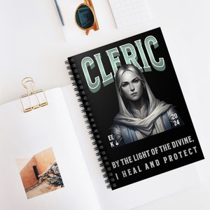 Campaign Journal & Character Notebook - Perfect Nerd Gift for Role Playing Games Enthusiasts - Cleric