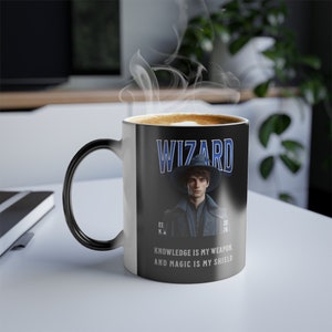 DND Wizard Color-Changing Mug | Dungeon Master Gift | Geeky Role Playing Coffee Cup 11oz