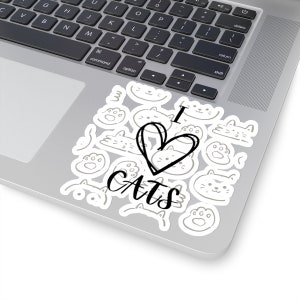 I Love Cats Sticker