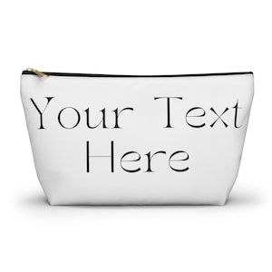 Personalized Accessory Pouch w T-bottom