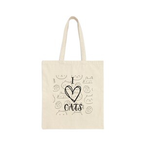I Love Cats Tote Bag