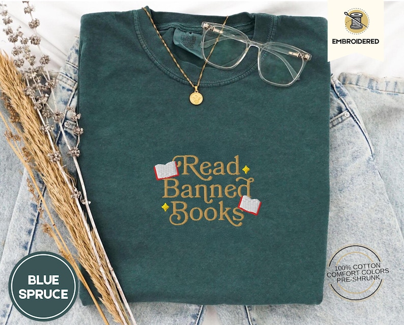 Comfort Colors® Read Banned Books Shirt, Banned Books T-shirt ...
