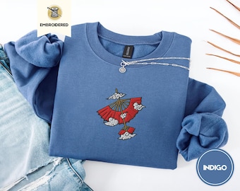 Airbender-Inspired Flying Staff Glider Embroidered Sweatshirt – Cozy & Unique Gift