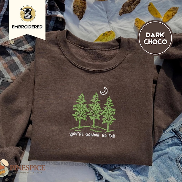 Bluza z kapturem "Zajdziesz daleko", haftowany prezent inspirowany naturą, przytulny, folkowy styl