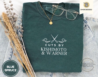 Schnitte von Kishimoto und Warner Gesticktes Comfort Colors T-Shirt, Shatter Me Bookish Shirt, Juliette Ferrars Fan Merch, Dystopian Romance Geschenk