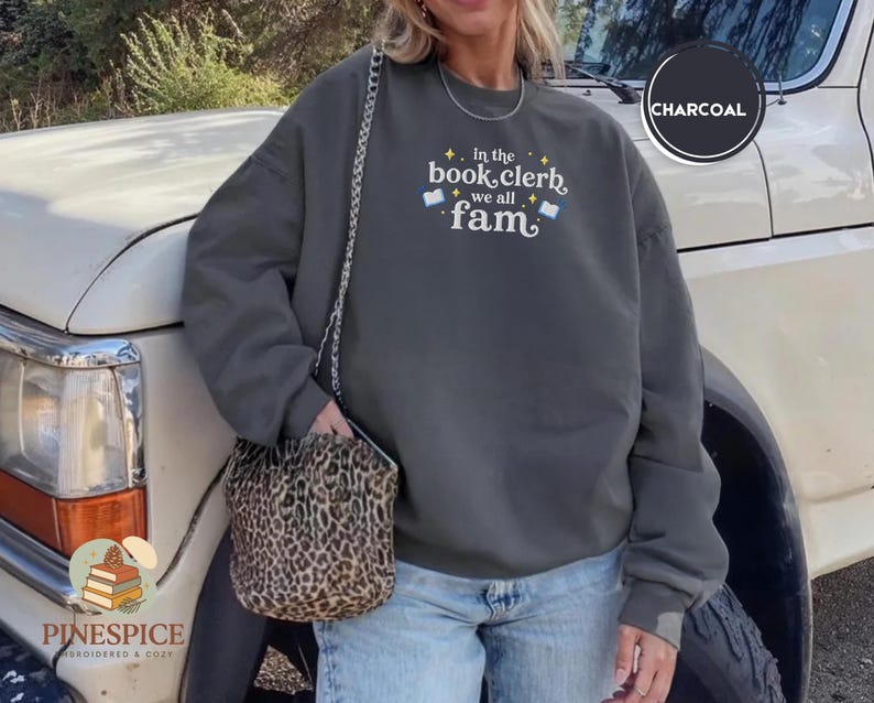 In the Book Clerb We All Fam Sweatshirt, Funny Book Club Crewneck - Etsy UK