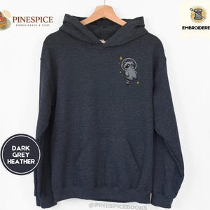 Space Raccoon Hoodie, Chaotic Cute Embroidered Gift, Gildan 18500