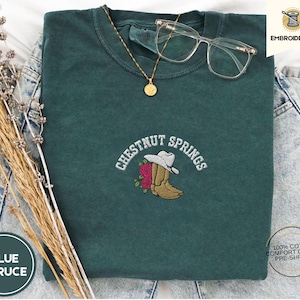 Cowboy Romance Reader Club T-shirt, Bookish Cowgirl Tee, Country Book Lover Shirt, Chestnut Springs Shirt, Bookish Gift For Her,elsie silver
