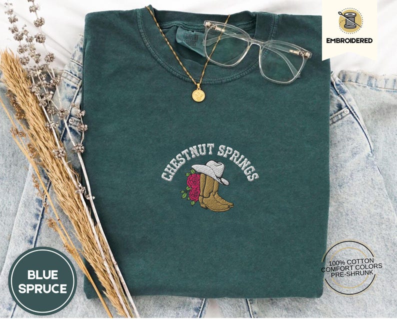 Cowboy Romance Reader Club T-shirt, Bookish Cowgirl Tee, Country Book Lover Shirt, Chestnut Springs Shirt, Bookish Gift For Her,elsie silver