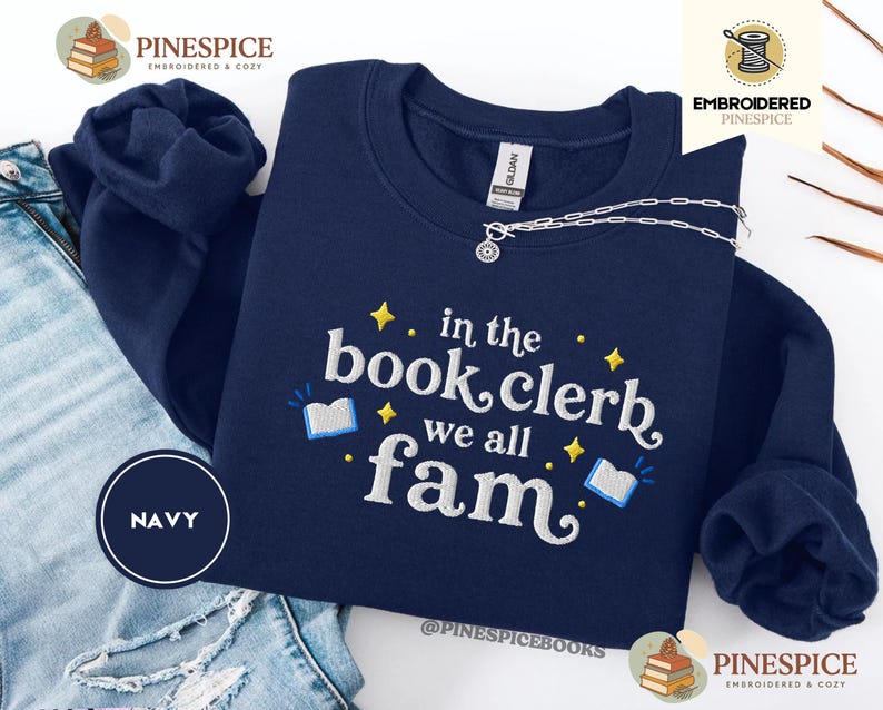 In the Book Clerb We All Fam Sweatshirt, Funny Book Club Crewneck - Etsy UK