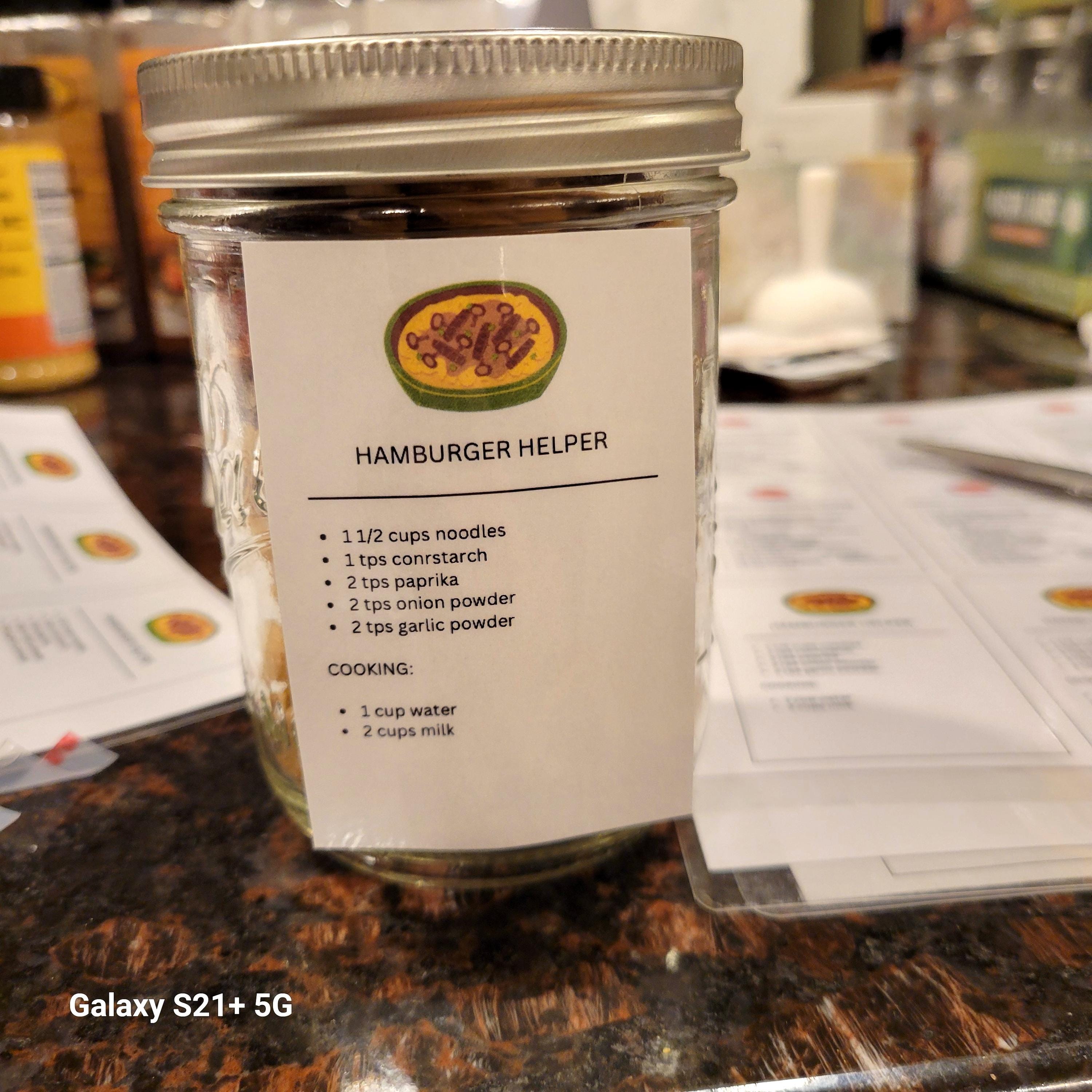 DIY Dry Mix Pantry Recipe Labels / Cards - Etsy
