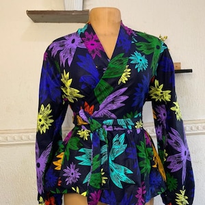 Ankara Peplum Wrap Top | African Print Blouse | Ankara Blouse | Peplum Top | Women&#39;s Peplum Top | Blouse | Top | Ankara Top | Ankara Jacket