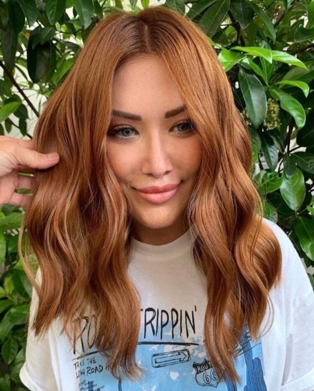 Luxury European Hair Wig Auburn Copper Red Human Hair Ombre Lace Top