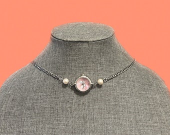 Handmade  Vintage Watch Necklace  / Watch Choker