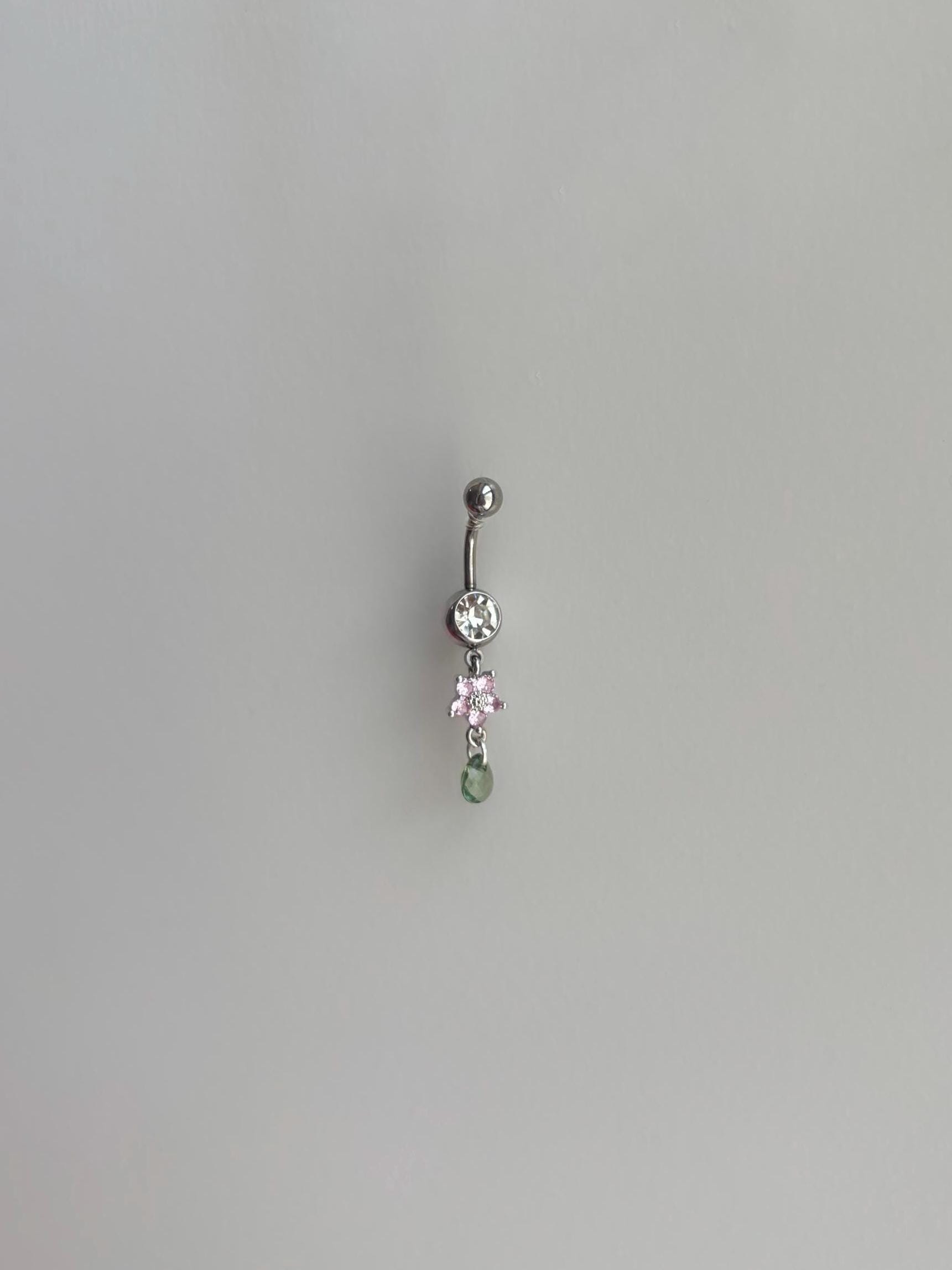 Cristal Pierre Libellule Conception Sterling Silver Bar