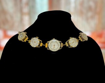 Vintage Watch Choker - One of a Kind Steampunk Jewelry