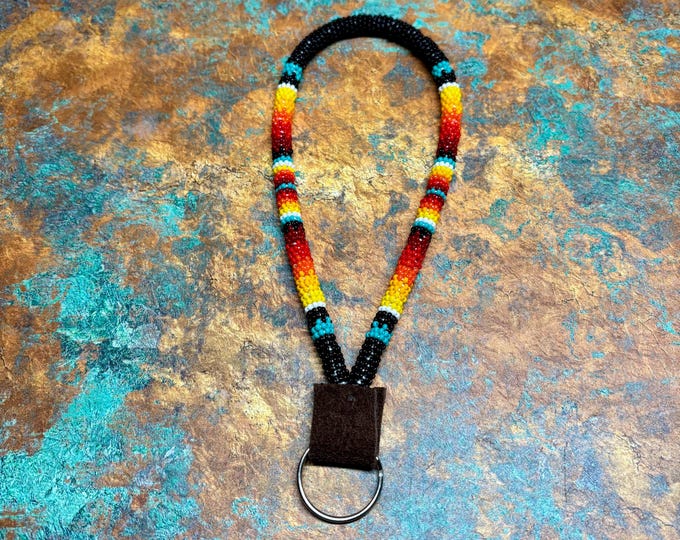 Authentic Native American Handmade Beaded Keychain/wristlet | American ...