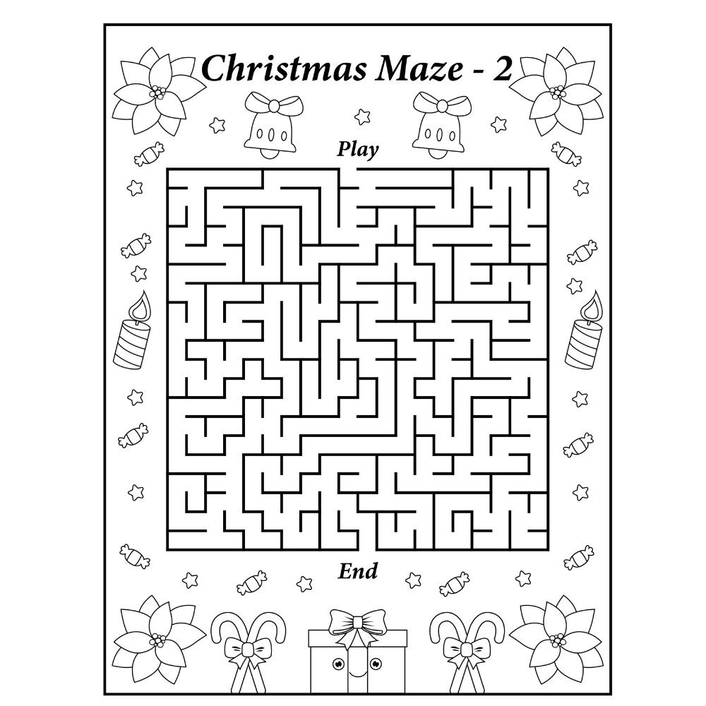 Children's Christmas Worksheets Instant Download Christmas Activity ...
