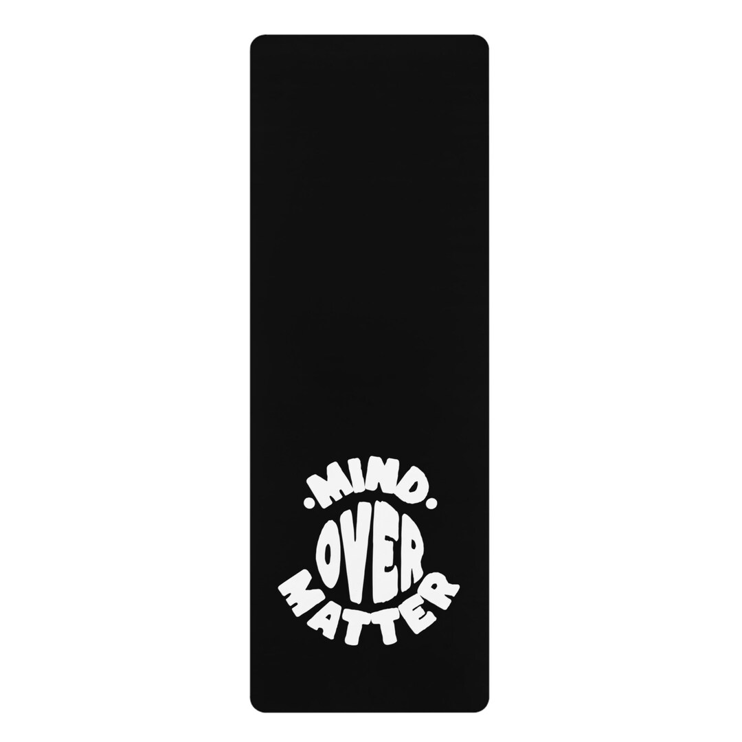 Rubber Yoga Mat Mind Over Matter Custom Yoga Mat Etsy