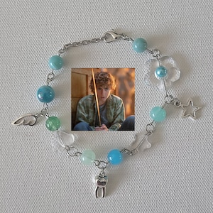 Blue and White Poseidon God of the Sea Bracelet - Greek God