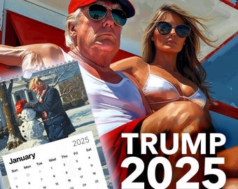 Calendrier mural Trump (2025) - Moments MAGA : 12 mois de victoire