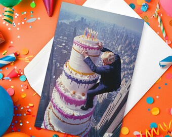 Trump Birthday Card: YUGE Gag Gift for Trump Supporters (4″ × 6″)