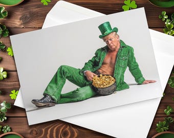 Funny Trump St. Patrick's Day Greeting Card – Political Humor