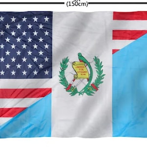 FLAG GUATEMALA/USA 3&#39;X 5&#39;