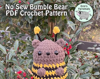 No Sew Bumble Bear PDF Crochet Pattern
