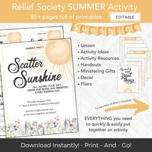 Scatter Sunshine Frauenhilfsvereinigung Sommeraktivität, Einladung zu RS Aktivität, Box für soziale Aktivitäten im Sommer mit Sonnenscheinaktivität