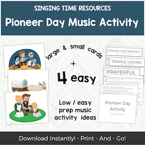 LDS Primary Singing Time - LDS Primary Chorister - Mormon Pioneer Day - Primary Chorister - Primary Songs - Primary Music - Music Games