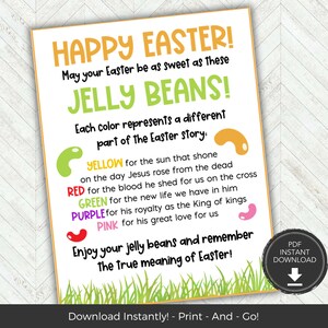 The Easter Story Snack Mix Idea, Holy Week for Kids, Religious Easter Activity for Kids, Holy Week Printable Easter Gift Tags,