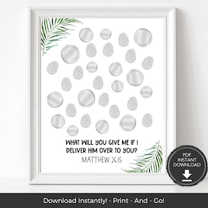 Easter Handprint Craft for Kid, Bible Verse Christian Printable, Handprint Art Printable Bible Activities, Toddler Kid and Preschool Crafts