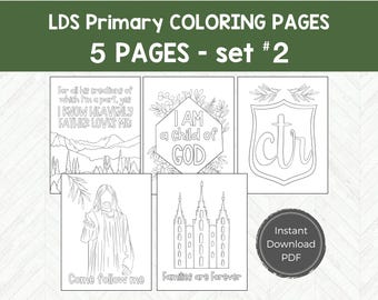 Lds Scriptures Colouring Pages LDS Printable Primary Coloring Page, Easy Activity Day Idea, I Am a ...