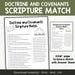 Doctrine and Covenants Scripture Matching Game, LDS Seminary or Youth ...