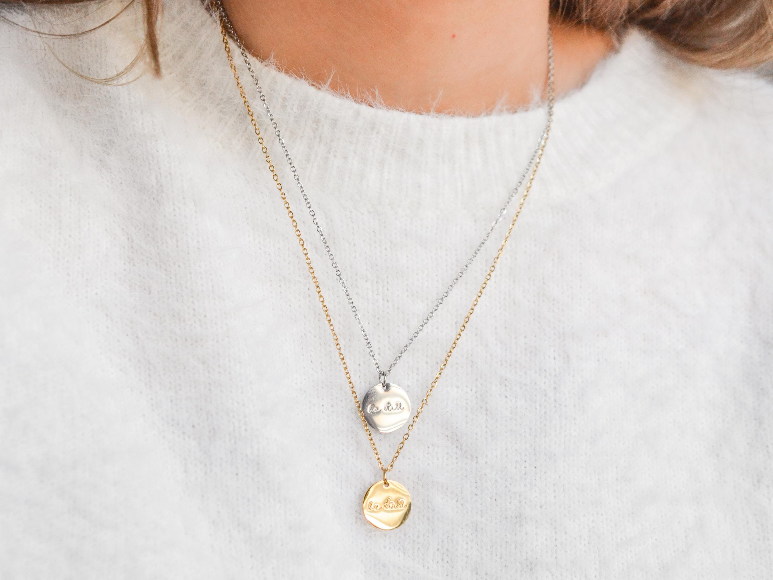 Collana con ciondolo a forma di seme di senape in acciaio inossidabile, gioiello da donna, Resina, Resina