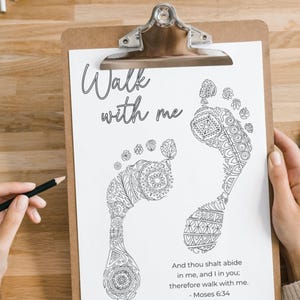 LDS Youth Theme 2026, Look Unto Christ, LDS Scripture Coloring Pages, Easy YW Activity Idea, Walk With Me Moses 6:34 image 5
